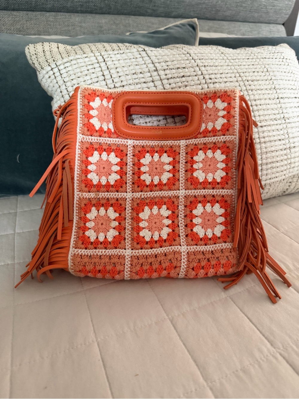 MAJE CROCHET M BAG